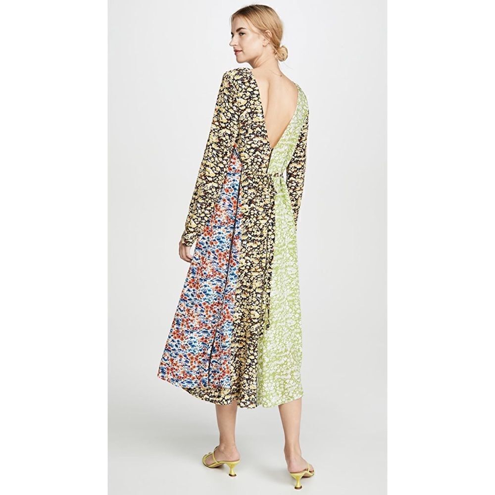 Brand New Stine Goya 100%silk Maca Paneled Dress - Picture 3 of 16
